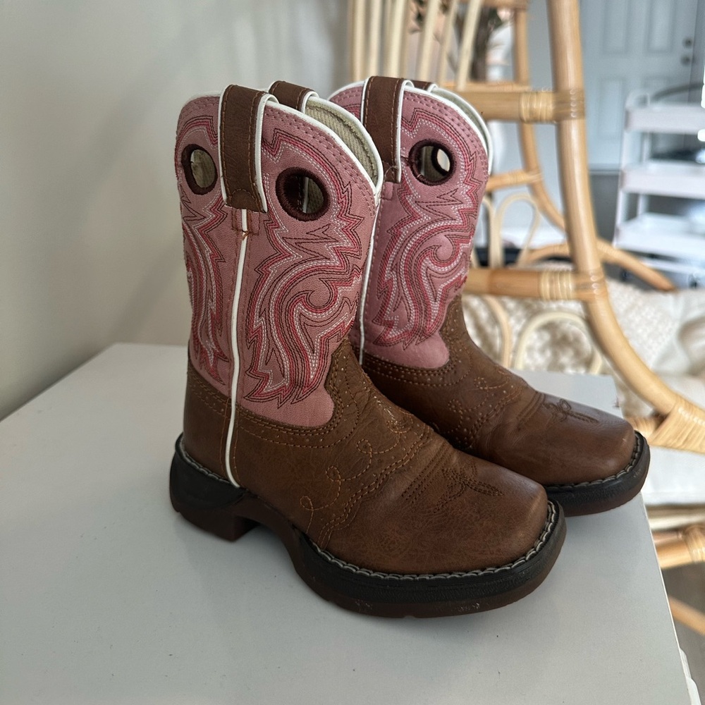 LIL' DURANGO® Little Kid Tan Lacey Western Boot